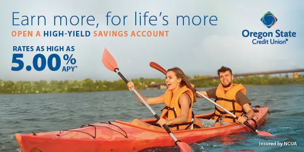 High-Yield Savings - Oregon State Credit Union - Kayak couple